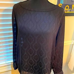 Black patterned blouse